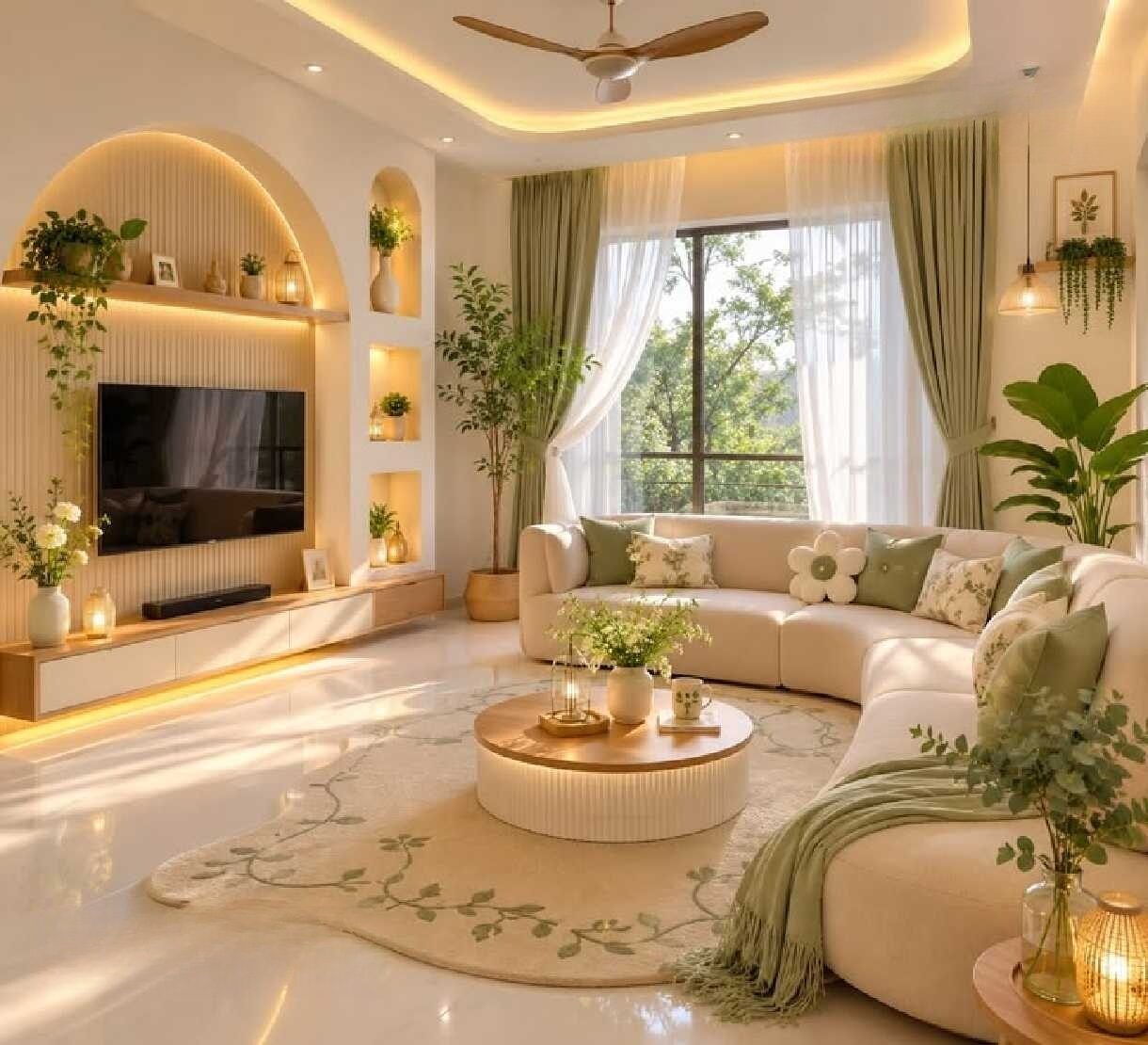 CDEF Buildcon interior design project - living room